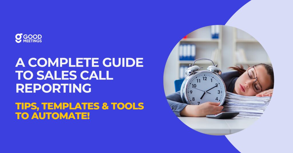 sales reporting template and examples